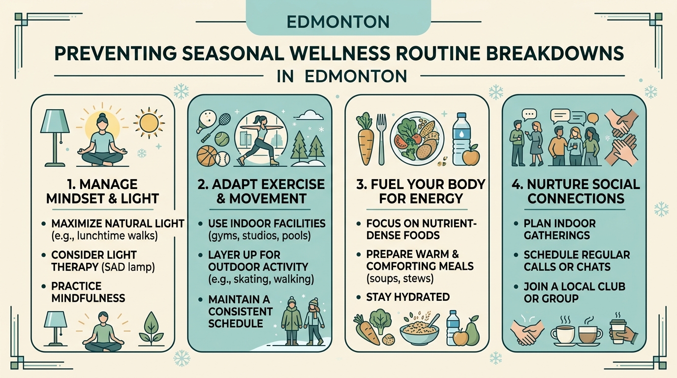Visual guide to how to prevent seasonal wellness routine breakdowns in Edmonton